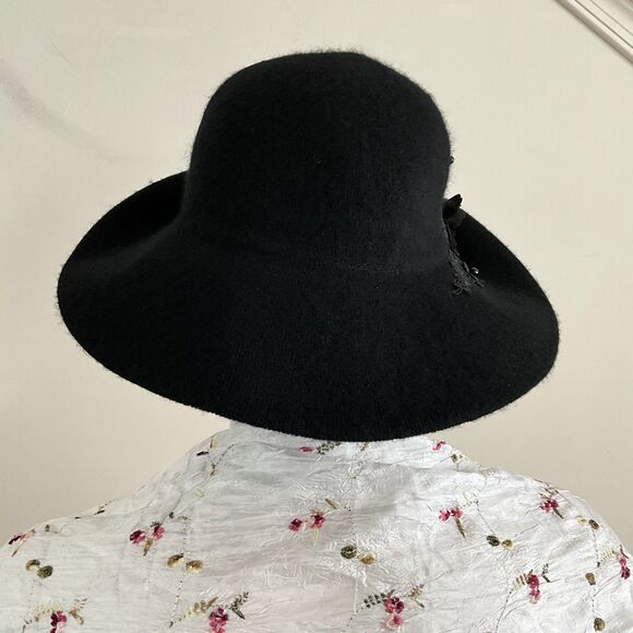 August Hat Wool Embellished Hat Black OSFM main image 7